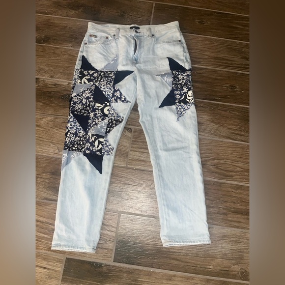 Polo Ralph Lauren Avery Boyfriend Star Quilted patchwork jeans - Picture 2 of 6